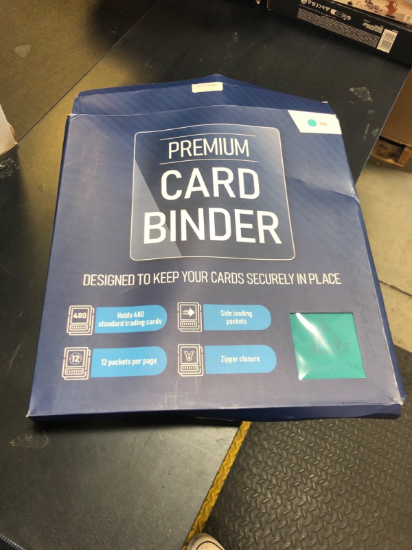 Photo 1 of Premium TCG Card Binder For 480 Side Loading Pockets | Sports Trading Card Binder 12 Pocket, Trading & Magic Cards Binders Zipper, Collectible MTG & Baseball Cards Binders Sleeves, Collector Holder.