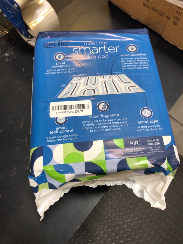 Photo 1 of Pet Life Unlimited Smart Prints Extra Large Puppy Pads - Odor Controlling Dog Pee Pads with Wetness-Activated Fragrance - USA Made - 26" x 30" - 25 Count (XL)