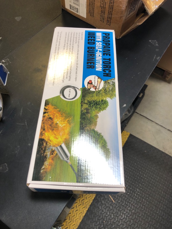 Photo 1 of SEVENMEET Propane Torch Weed Burner, 1,800,000 BTU Blow Torch for Weeds with 11.5FT Hose, Self Igniter and Turbo Trigger, Flamethrower for Weeding, Roof Asphalt, Melting Snow, Road Marking, Barbeque