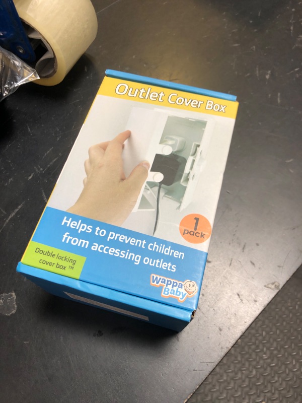 Photo 1 of Baby Safety Outlet Cover BOX [Patent Pending] Double Lock for Much Better Toddler Proofing, Easier Operation, Simple 3 Step Install with Included Screws. Provides Extra Space Inside for Plugs,Adapters