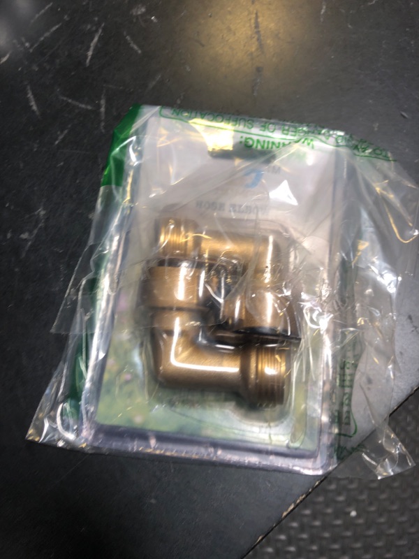 Photo 1 of Garden Hose Connector 90 Degree Brass Garden Hose Elbow Solid Brass Adapter (2Pcs)+ Extra 4 Pressure Washers