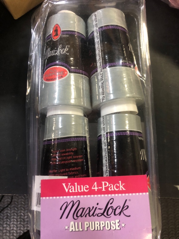 Photo 1 of Maxi-Lock Cone Thread 3,000yd-Light Grey Pack of 4 