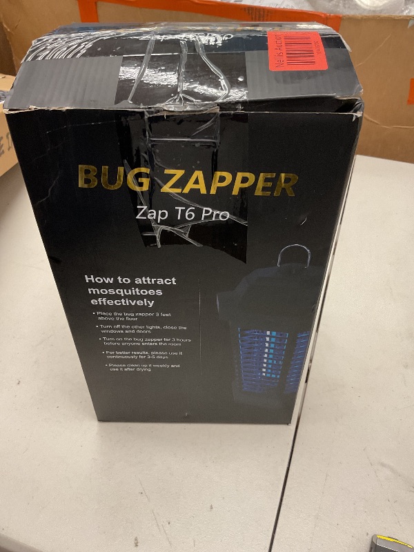 Photo 1 of GOOTOP Bug Zapper Outdoor, Mosquito Zapper, Electric Fly Zapper, Mosquito Killer, Fly Traps, 3 Prong Plug, Flying Insects Zapper Indoor Outdoor 90-130V, 4200V, ABS Plastic Outer (Black)