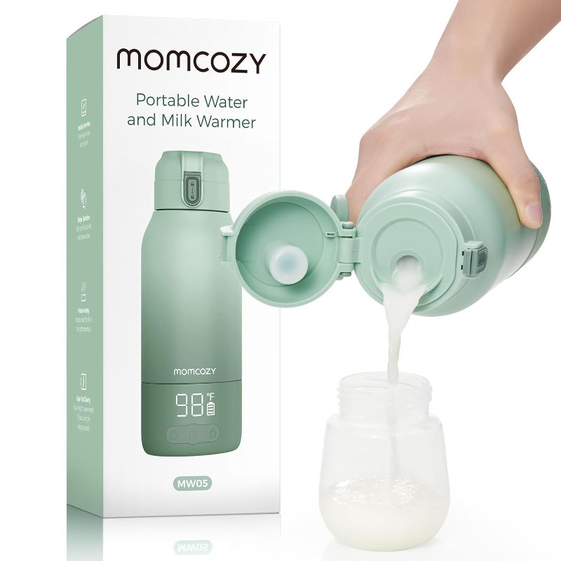 Photo 1 of Momcozy Portable Milk Warmer for Travel – Dual Heating Modes for Breast Milk & Water, Portable Bottle Warmer with Fast Heating & Long Battery Life, 17 Ounces Large Capacity to Meet Your All-Day Needs
