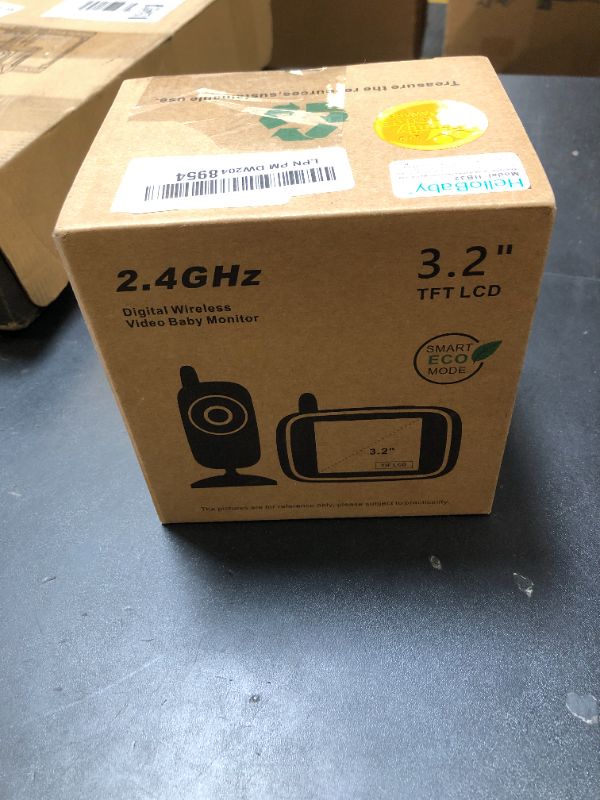 Photo 1 of Video Baby Monitor with Camera and Audio, 3.2Inch LCD Display, Infrared Night Vision, Two-Way Audio and Room Temperature Monitoring,Lullaby,Sound Activated Screen