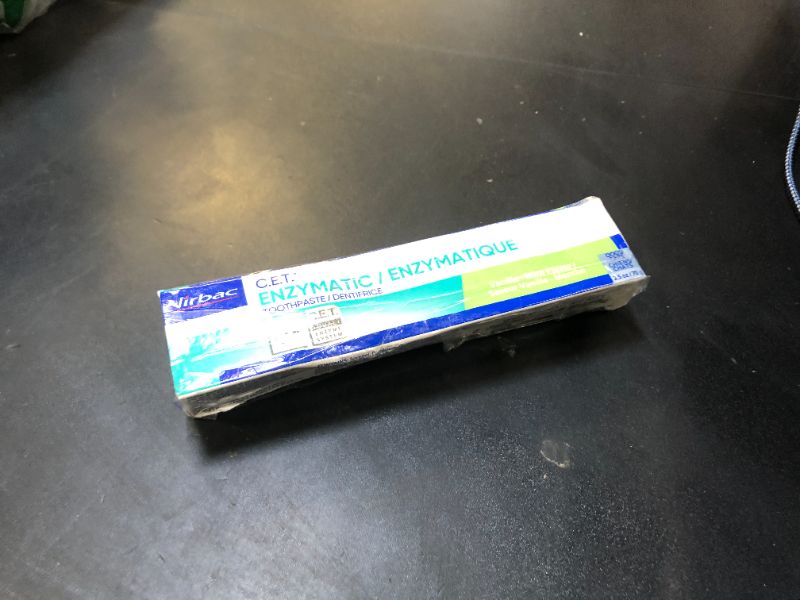 Photo 1 of Virbac C.E.T. Enzymatic Toothpaste Eliminates Bad Breath by Removing Plaque and Tartar Buildup Best Pet Dental Care Toothpaste Vanilla Mint Flavor 2.5 Oz Tube EXP 5/27
