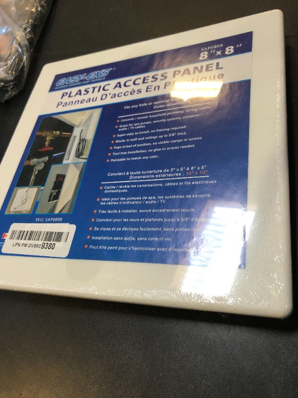 Photo 1 of EASY-EXS Access Panels Spring-Fit 8"x8" (External 10"x10") Square DAMAGED PKG

