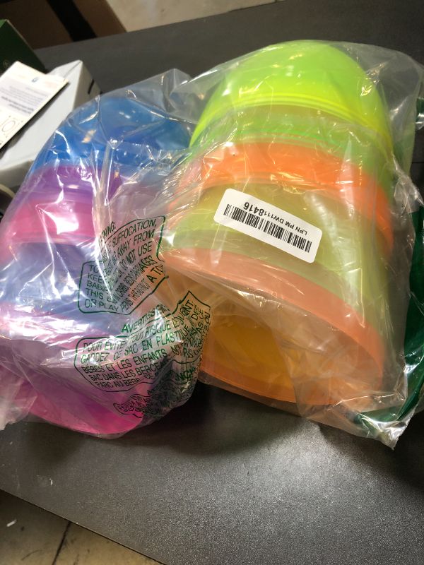 Photo 1 of JOYIN 10" Jumbo Easter Eggs, 6PCS Colorful Plastic Giant Eggs Empty Fillable for Easter Filling Treats Party Favor Hunt Classroom Prize Supplies Decoration