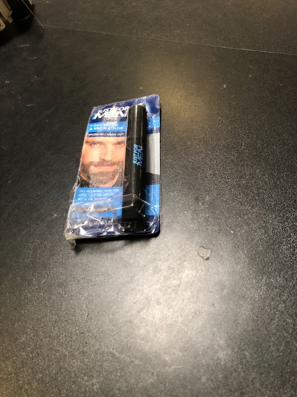 Photo 1 of Just for Men 1-Day Beard & Brow Color, Temporary Color for Beard and Eyebrows, For a Fuller, Well-Defined Look, Up to 30 Applications, Medium Brown
