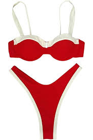 Photo 1 of LRG WDIRARA Women's 2 Piece Color Block Cheeky Bikini Set High Cut Swimsuit Bathing Suit
