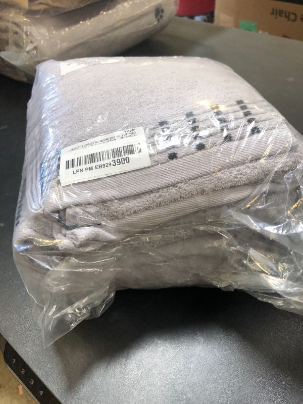 Photo 1 of MALLONI HOME Ultra Soft 6 Pack Cotton Towel Set, Contains 2 Bath Towels 28x55 inch, 2 Hand Towels 16x24 inch & 2 Wash Coths 12x12 inch, Ideal Everyday use, Compact & Lightweight - Light Grey