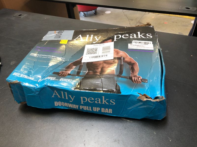 Photo 1 of ALLY PEAKS Pull Up Bar Thickened Steel Pipe Super Heavy Duty Steel Frame Upper Workout Bar| Multi-Grip Strength for Doorway | Indoor Chin-Up Bar Fitness Trainer for Home Gym Portable (silver2)