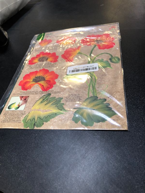Photo 1 of Plaid Folk Art One Stroke Reusable Painting Teaching Guide: (Poppies)