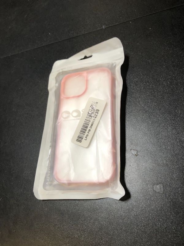 Photo 1 of oakxco Thin Slim Clear case for iPhone 15 iPhone 14 iPhone 13 Case, Transparent Hybrid Hard Plastic & Soft Silicone Rubber Bumper, Non-Yellow Acrylic Protective Cover for Women Girl, Light Pink