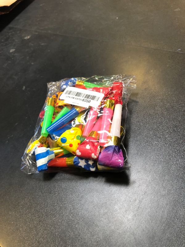 Photo 1 of DEMOCRATIDO 25 PCS Party Blower Blowouts Noisemakers Funny Party Blowouts Blow Horns Colorful Birthday Blow Horns Whistles New Years for 2025 Party Noisemakers Whistles Favors Noise Makers