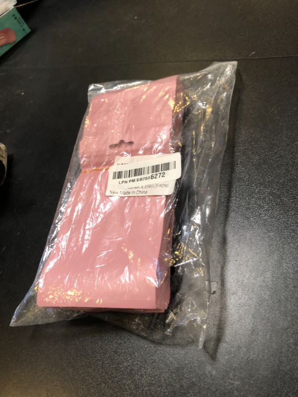 Photo 1 of 100 Pcs Resealable Mylar Bags with Zipper and Clear Window Packaging Bags Foil Pouch Zipper Bag for Food Self Sealing Storage Supplies (Pink, 3.54x6.29 inches)