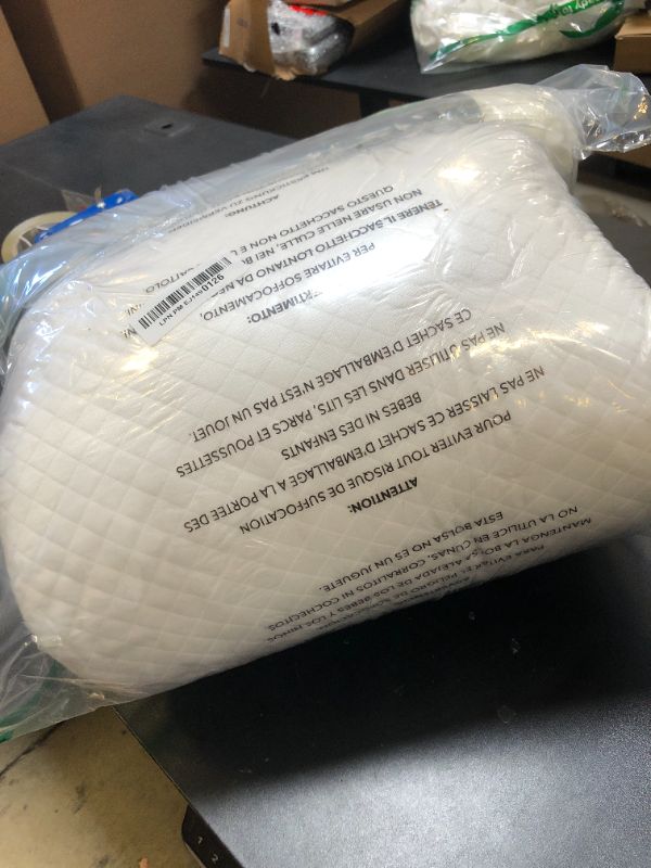 Photo 1 of DreamyBlue Signature Pillow w/Adjustable Loft • Shredded Memory Foam Fill • Neutral Alignment for Side, Back, and Stomach Sleepers • Washable Bamboo Rayon Cover • CertiPUR-US Certified Foam (Queen)