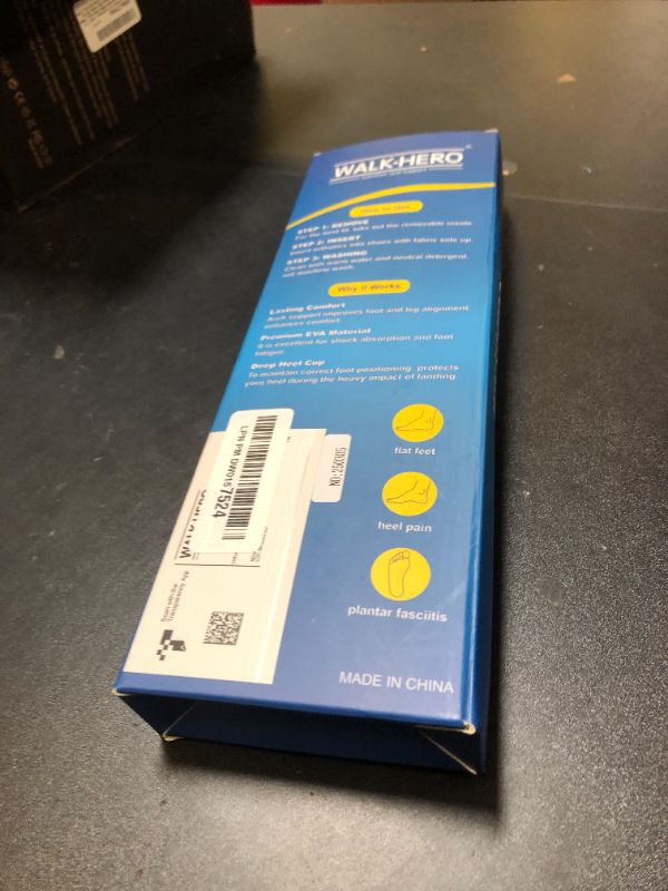 Photo 1 of Plantar Fasciitis Feet Insoles Arch Supports Orthotics Inserts Relieve Flat Feet, High Arch (Mens 10-10 1/2 | Womens 12-12 1/2)