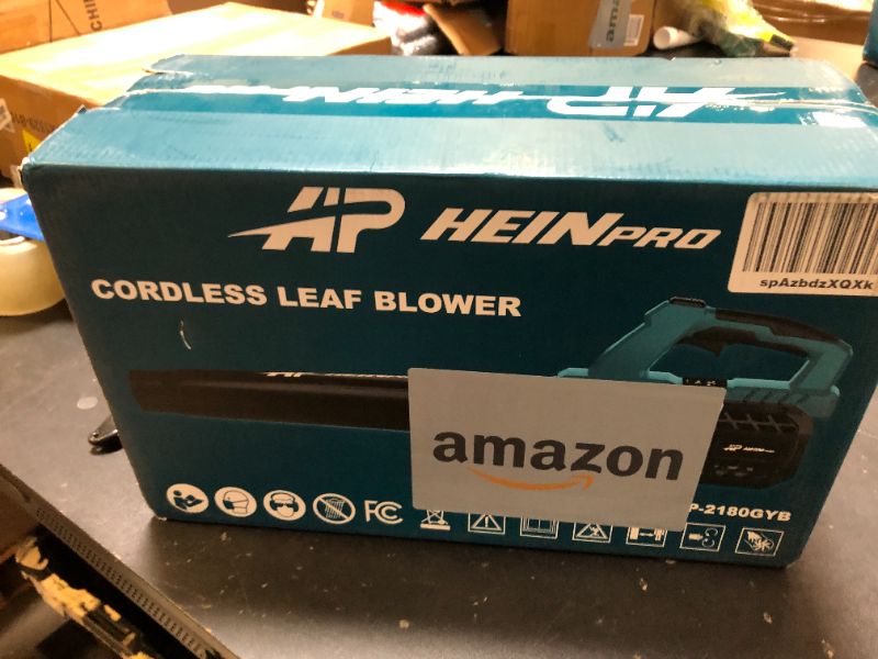 Photo 1 of HEINRPO Cordless Leaf Blower Compatible with Makita 18V Battery(No Battery) 400CFM Electric Leaf Blower Cordless, Variable Speed, Turbo Mode, Handheld Battery Powered Leaf blowers for Lawn Care