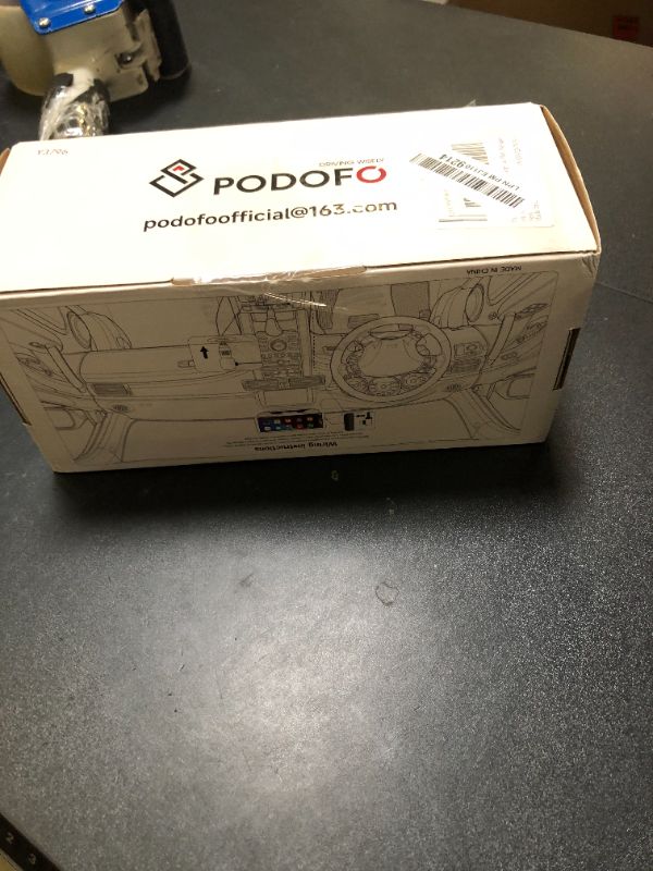 Photo 1 of Podofo 10.26" Wireless CarPlay Car Stereo with 1080P Backup Camera, Portable Car Radio with Wireless Android Auto, IPS Touchscreen, Voice Control, Bluetooth, CarPlay Navigation, AUX/FM