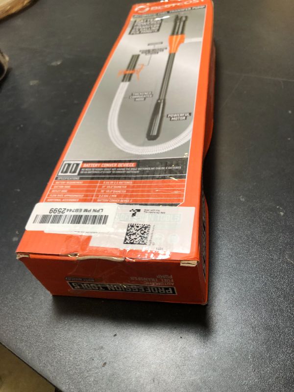 Photo 1 of BestCosy Portable Transfer Pump Battery Operated Electric Siphon Pump for Gas, Fuel, Diesel, Water Transfer 2.4 GPM Flow Oil Extractor -Easy to Use Hand Fuel Pump, Multi-Use Siphon Fuel Transfer Pump
