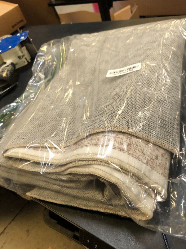 Photo 1 of PureCozy Light Brown Area Rug 4x6 Office Entryway Rug Machine Washable Kitchen Vintage Distressed Non Slip Carpet Indoor Retro Floral Accent Throw Door Mat for Bathroom Bedroom Dining Living Room