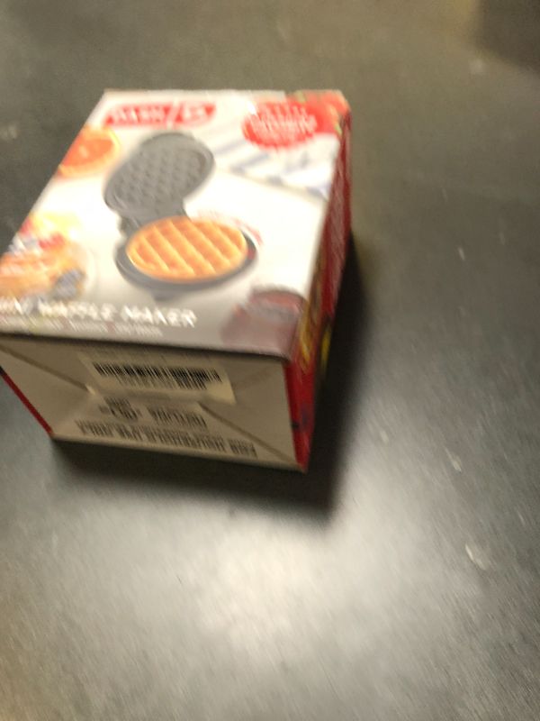 Photo 1 of DASH Mini Waffle Maker - 4” Waffle Mold, Nonstick Waffle Iron with Quick Heat-Up, Nonstick Surface - Perfect Mini Waffle Maker for Kids and Families, Just Add Batter (Black)