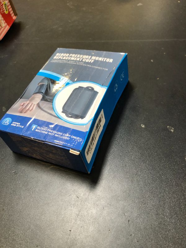 Photo 1 of Universal 9"-21" Blood Pressure Replacement Cuff - Wide-Range Fan-shape Design Better Fits M/L/XL X-Large Big Arms, 6 Sizes of Connectors Compatible with Omron and Other Brands BP Monitors (Cuff Only)