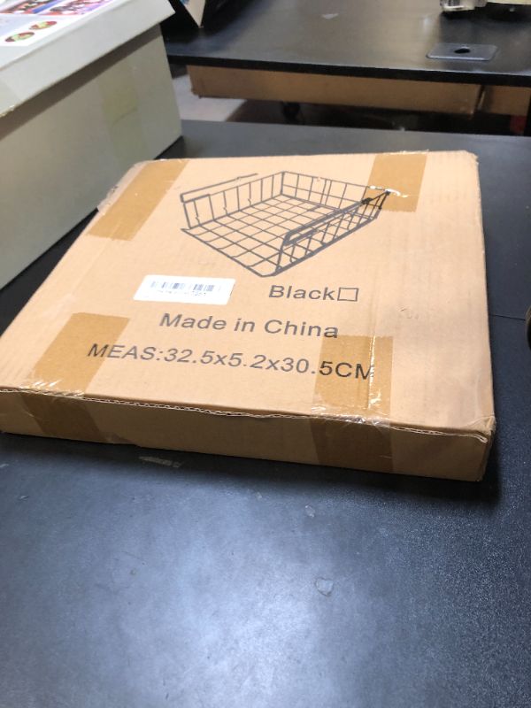 Photo 1 of ????? ????? ?????? Storage 2Pack - 12.6in Metal Under Shelf Storage, Hanging Wire Basket Shelves, Undershelf Storage Basket for Kitchen Pantry Bookshelf