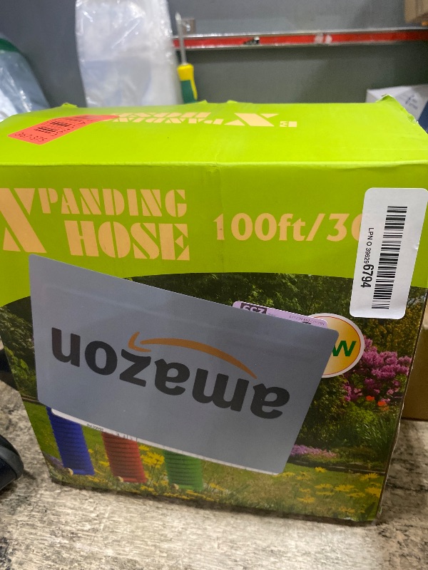Photo 1 of 100 ft Expandable Garden Hose, 2025 New Ultra Lightweight Kink Free Flexible Water Hose 100ft, 10 Pattern Spray Nozzle, Leak-Proof Solid Brass Fittings, High-Density Outer Fabric & Durable Inner Core