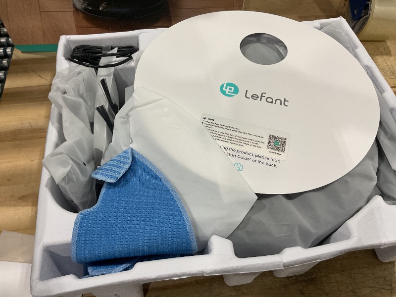 Photo 1 of *unable to tested*Lefant LiDAR Robot Vacuum and Mop, 450ml Visible Dustbin, Upgraded 190° PSD Obstacle Avoidance, Customized Cleaning, Multi-Floor Mapping, 150 Mins Runtime, WiFi/Alexa/APP, Pet Hair & Carpets, M330 Pro