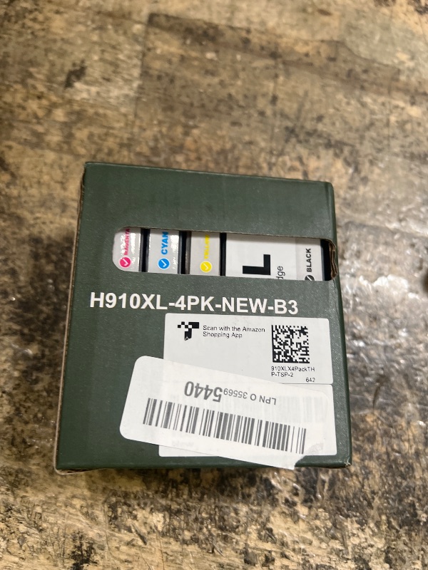 Photo 1 of 910XL 910 Ink Cartridges Combo Pack: Replacement for HP 8020 910 XL 910XL Black and Color 910XL/910 Multipack for OfficeJet Pro 8020 Series 8010 8015 8018 8022 8025 8028 8030 8035 Printer