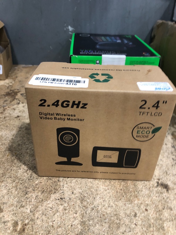 Photo 1 of ** FOR PARTS/SCREEN DISPLAYS BLANK WHITE ** VTimes Baby Monitor with Camera and Audio, Video Baby Monitor No WiFi Night Vision 2.4" LCD Screen Portable Baby Camera Monitor Alarm Lullaby Temperature Sensor and 1000ft, Ideal for Baby/Elderly/Pet