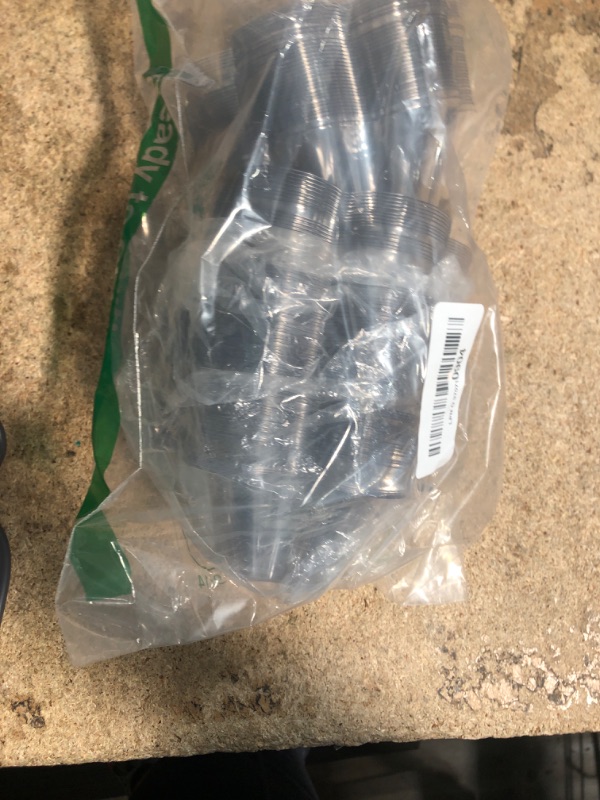 Photo 1 of **BOWLS ONLY** TOFLEN 8 oz Dessert Cups with Spoons, 100 Pack Clear Plastic Small Party Serving Bowls for Sundae, Parfait, Fruit, Strawberry Shortcake, Disposable Snack Bowls (Flower Shape)