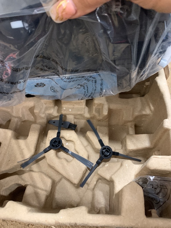 Photo 1 of SHELIKI Robot Vacuum and Mop, 2-in-1 Robotic Vacuums Cleaner with Smart Max Strong Suction, WiFi/App/Alexa Voice Control, Obstacle Avoidance, for Pet Hair, Carpets and More - Blue