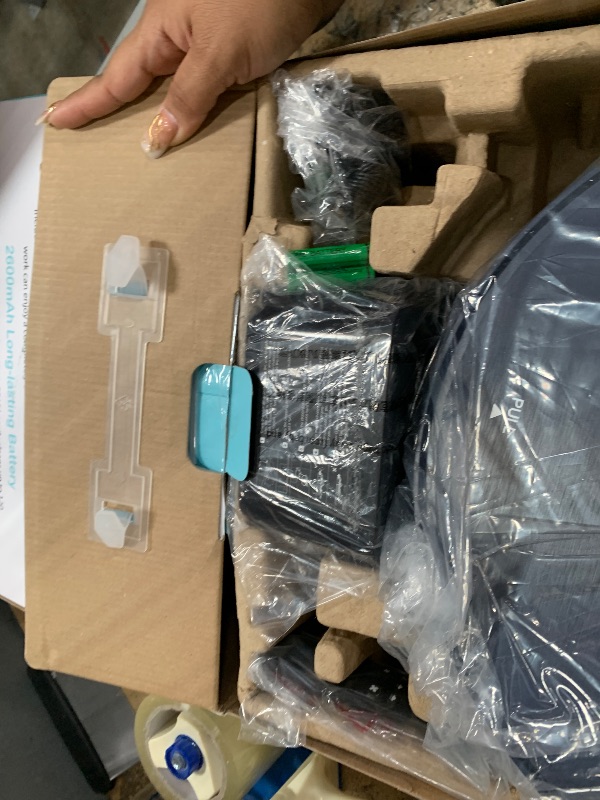 Photo 1 of SHELIKI Robot Vacuum and Mop, 2-in-1 Robotic Vacuums Cleaner with Smart Max Strong Suction, WiFi/App/Alexa Voice Control, Obstacle Avoidance, for Pet Hair, Carpets and More - Blue