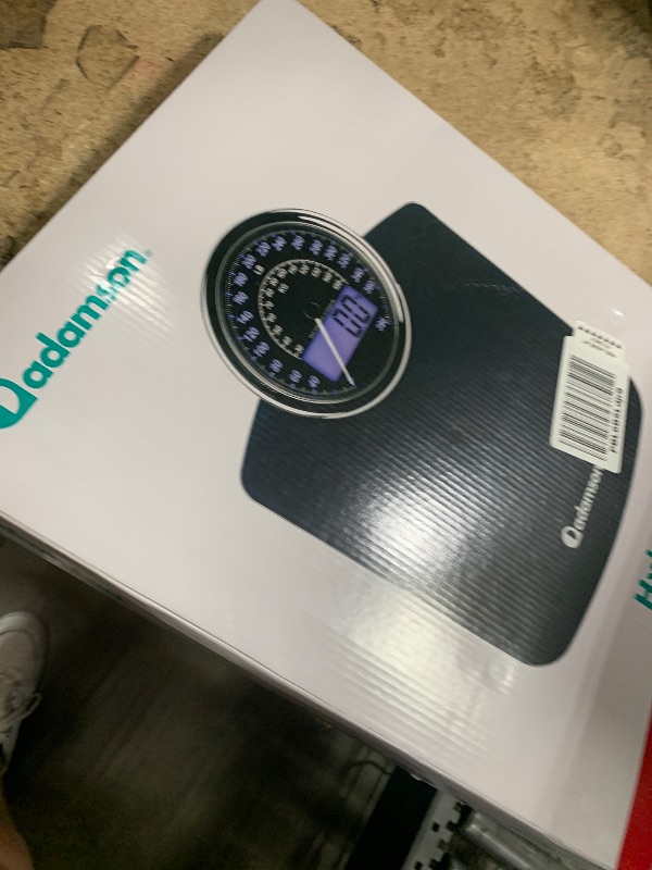 Photo 1 of Adamson  2-in-1 Analog & Digital Weighing Scale for Body Weight up to 400lbs + Thick Tempered Glass + Extra Large Display + Easy to Read Digital Bathroom Scale + New