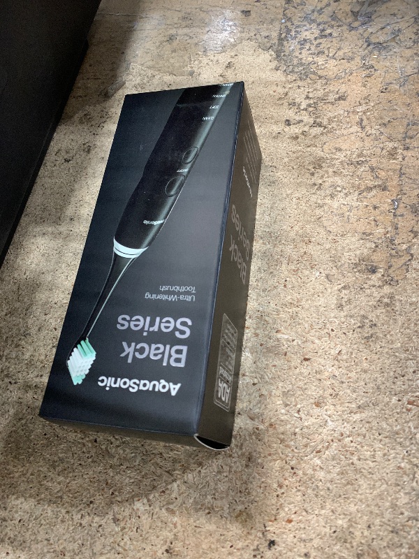 Photo 1 of Aquasonic Black Series Ultra Whitening Toothbrush – ADA Accepted Electric Toothbrush- 8 Brush Heads & Travel Case – 40,000 VPM Electric Motor & Wireless Charging - 4 Modes w Smart Timer