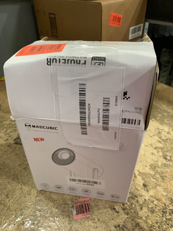 Photo 1 of ?Electric Focus?Magcubic Mini Projector 4K Support, Portable Projector with WiFi 6 and Bluetooth 5.4, Smart Proyector, 5W Soundbase Speaker, 180° Rotation for Home Theater HY300 Ultra