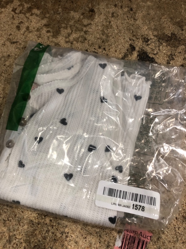 Photo 1 of ************HEART PATTERN**********
The Children's Place,Baby-Girls,and Toddler Long Sleeve Knit Button Down Cardigan,White Pointelle,4 Years