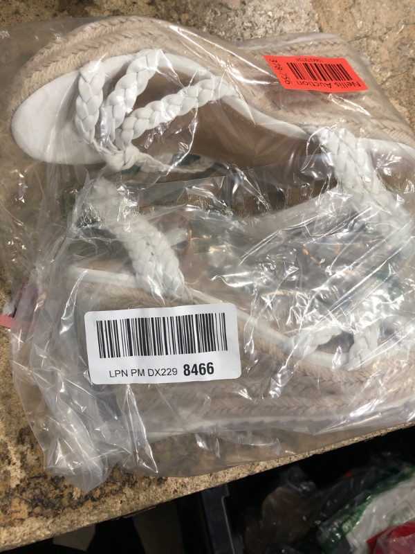 Photo 1 of mikarka Espadrille Wedge Sandals for Women Braided Knot Ankle Strap Open Toe Platform Sandals