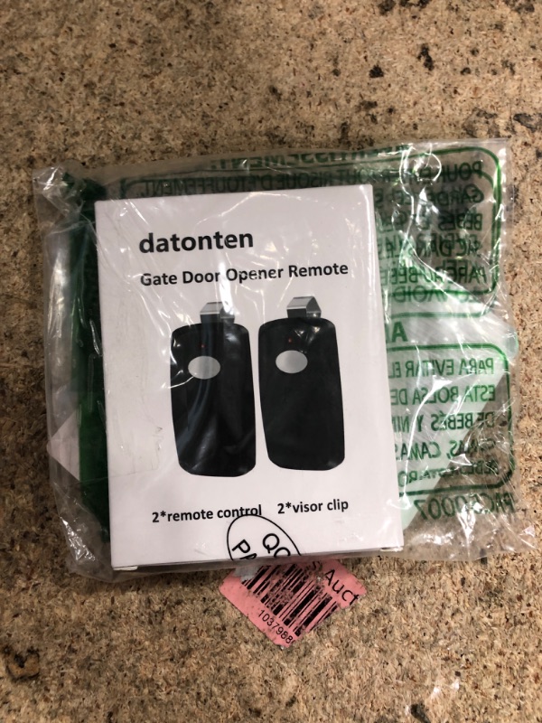 Photo 1 of 2 Replacement for Multicode Linear 3089 Garage Gate Door Opener Remote Transmitter,308911,MCS308911,10 dip Switch 300mhz,Black