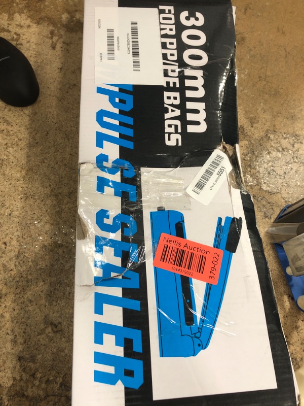 Photo 1 of 12 Inch Impulse Heat Sealer Machine, Cookie Bag Sealer for Plastic Mylar PE PP Bags and Kraft Paper Bags, Manual Poly Bag Hot Seal Sealing Machine with Extra Replace Element Grip