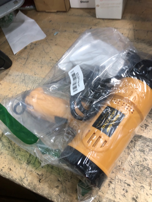 Photo 1 of ***************MISSING ACCESSORIES************
SEEKONE Heat Gun 1800W 122?-1202??50?- 650??Fast Heating Heavy Duty Hot Air Gun Kit Variable Temperature Control Overheat Protection with 4 Nozzles for Crafts, Shrinking PVC, Stripping Paint(5.2FT)