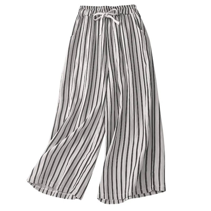 Photo 1 of *SIZE XL* LNX Womens Linen Pants High Waisted Wide Leg Drawstring Casual Loose Trousers with Pockets