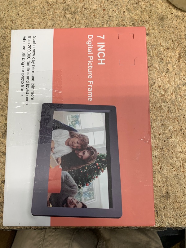 Photo 1 of 7 Inch Digital Picture Frame, HD Display USB/SD Card Photo Frame, Wall Mountable Electronic Slideshow for Videos and Music, Auto-Play Memories from USB Drive or Memory Card