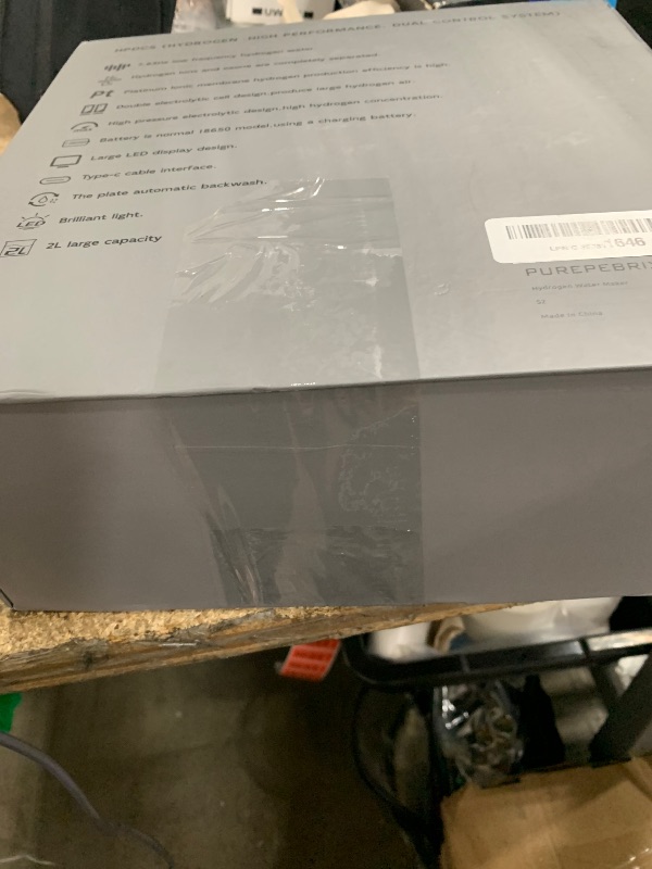Photo 1 of (item sold for parts)(repair) PUREPEBRIX 2025 Desktop Hydrogen Water Bottle Generator, 72 Ounces Hydrogen Water Ionizer Pitcher Generator Machine 