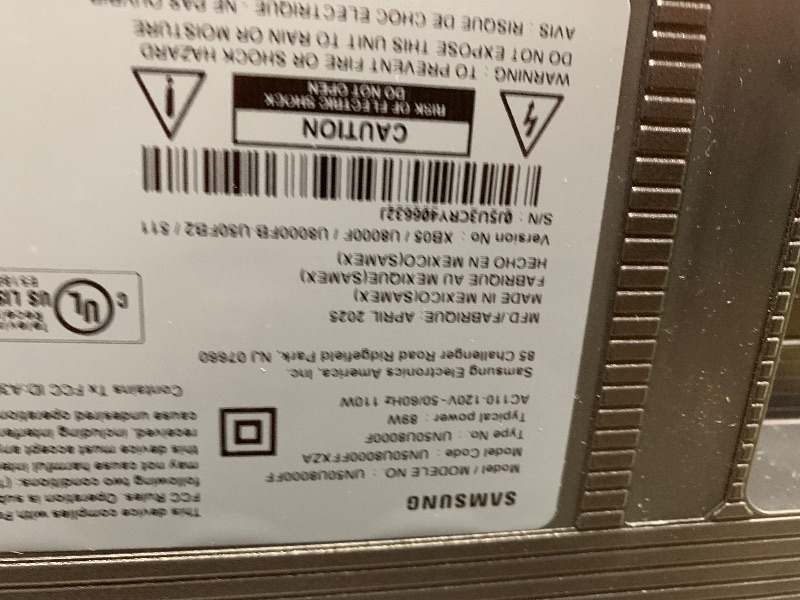 Photo 1 of ******************MAJOR DAMAGE, NON-FUNCTIONAL, FINAL SALE*************
Samsung 50-Inch Class Crystal UHD U8000F 4K Smart TV (2025 Model) Endless Free Content, Crystal Processor 4K, MetalStream Design, Knox Security, Alexa Built-in