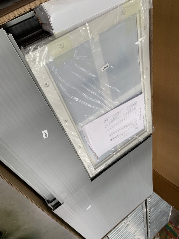 Photo 1 of *************PARTIAL ITEM, THIS IS ONLY CARTON 1 OUT OF 2***********
DWVO 5x3ft Resin Outdoor Storage Shed with Floor, Waterproof Lockable Storage Shed with Window, Plastic Outside Tool Storage for Garden, Backyard, Patio, Lawn, Gray
