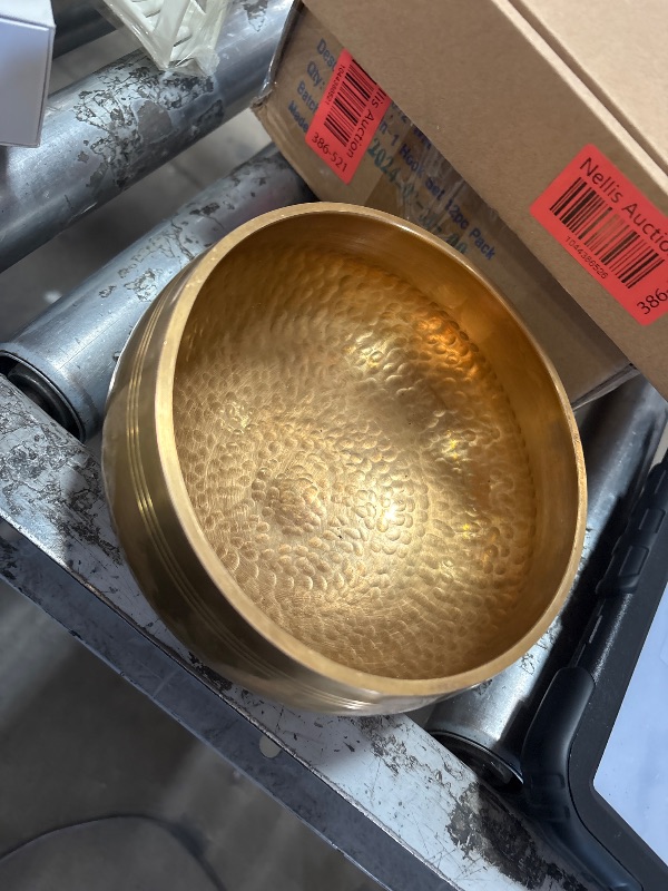 Photo 1 of *** SEEE COMMENTS****.  Tibetan Singing Bowl Set - Easy To Play for Beginners - Authentic Handcrafted Mindfulness Meditation Holistic Sound 7 Chakra Healing Gift by Himalayan Bazaar (3 Inch, Gold)